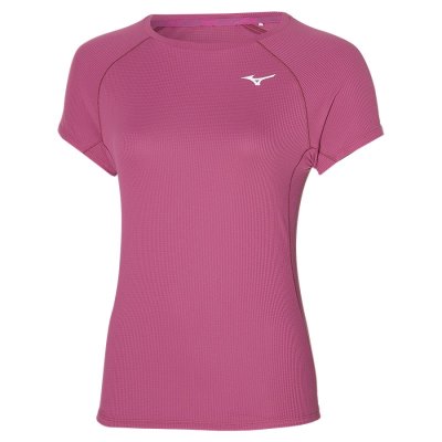 Camisa Mizuno Dryaeroflow Tee Mujer Rosas - Chile M675EKDRTH